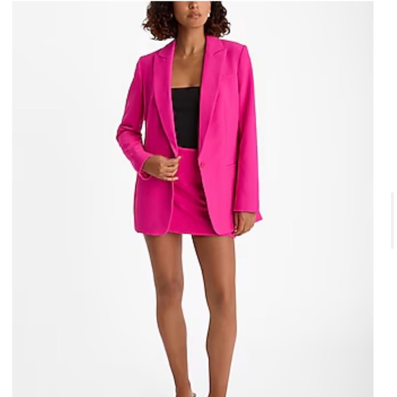 Express Pants - NWT Express Editor Lined Skirt Skort, size 10, Hot Pink